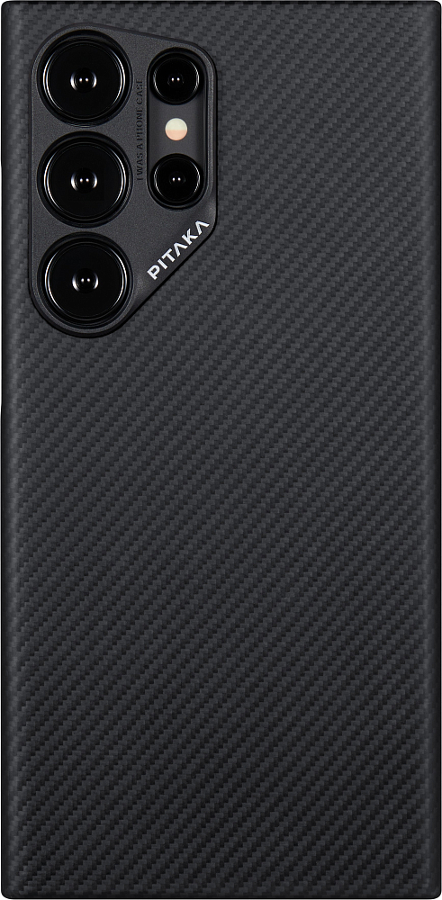 Чехол Pitaka MagEZ 4 Case для Galaxy S24 Ultra, кевлар черно-серый