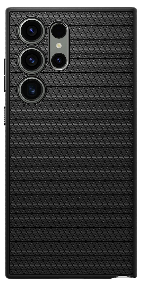Чехол Spigen Luqiud Air Matte для Galaxy S23 Ultra, пластик черный
