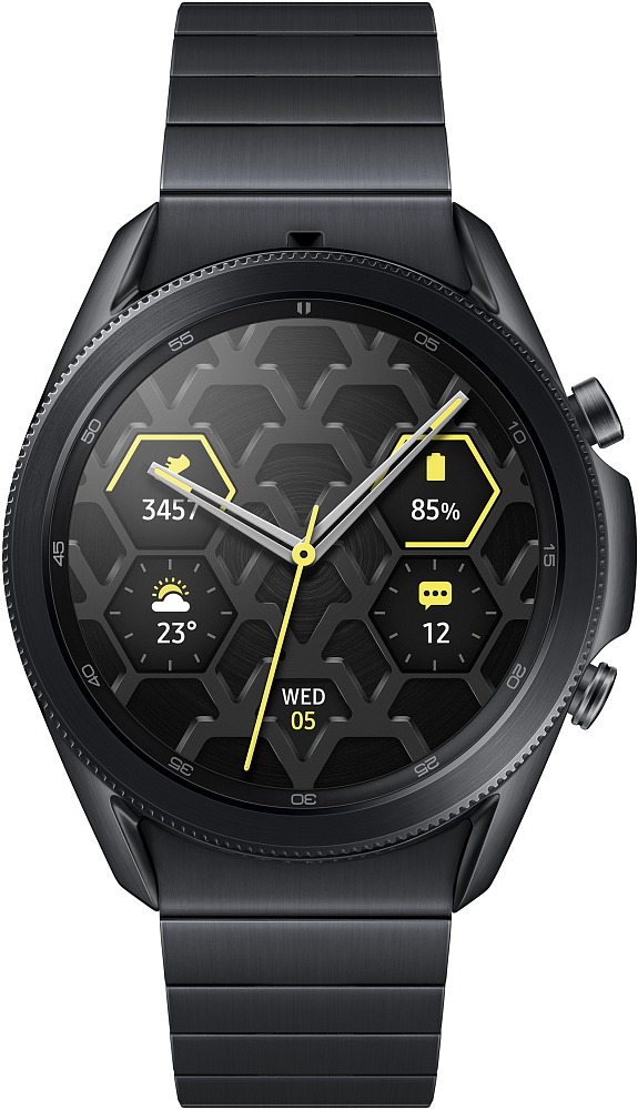 Носимое устройство Samsung Galaxy Watch3, 45 мм черный титан