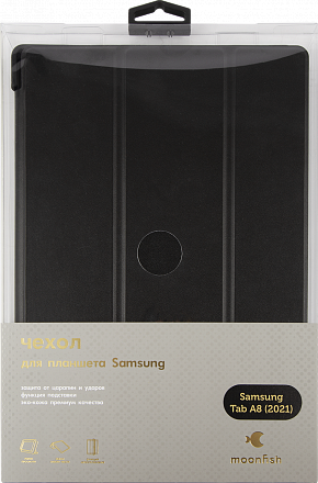 Чехол moonfish для Samsung Tab A8 10,5” (2021) черный Фото 2