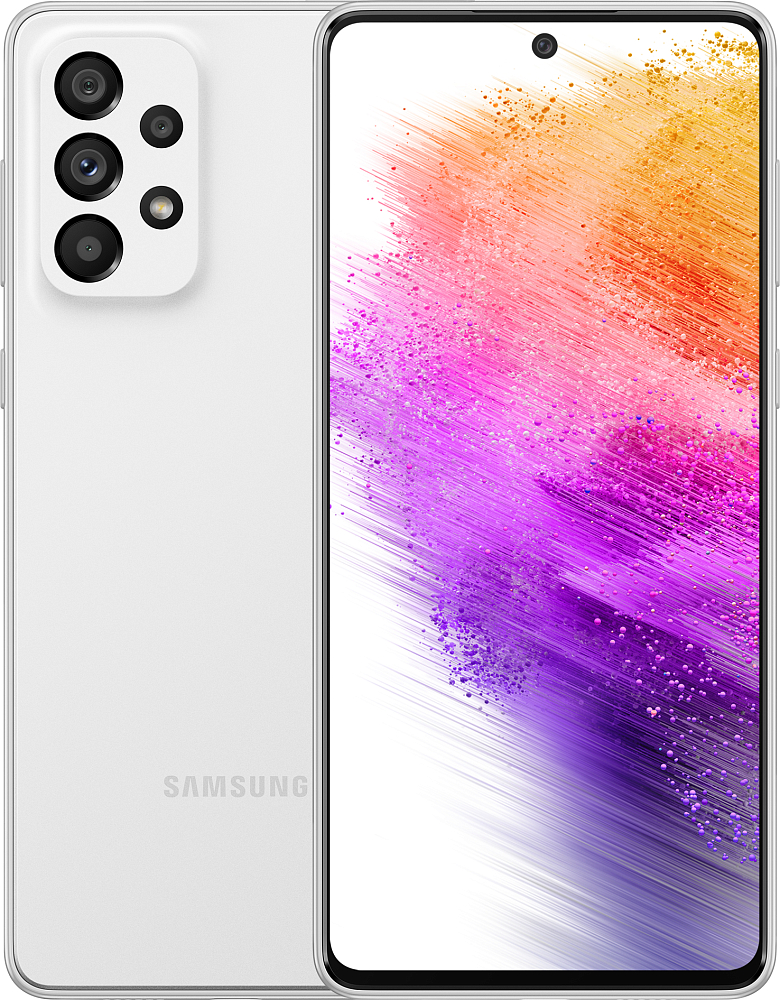 Смартфон Samsung Galaxy A73 5G 256 ГБ (SM-A736BZWHGLB) белый SM-A736BZWHGLB