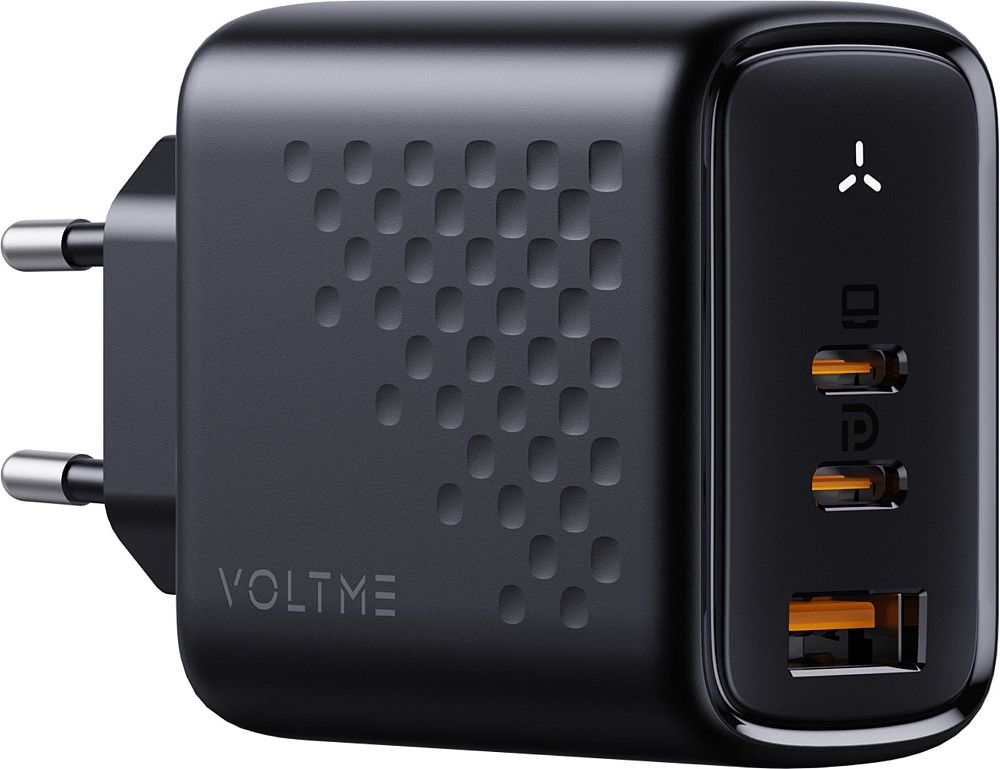 

Сетевое зарядное устройство VOLTME Revo 67CCA, USB-A + 2 Type-C, 67Вт черный, Revo 67CCA, USB-A + 2 Type-C, 67Вт черный