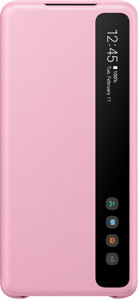 Чехол-книжка Samsung Clear View Cover для Galaxy S20+ розовый