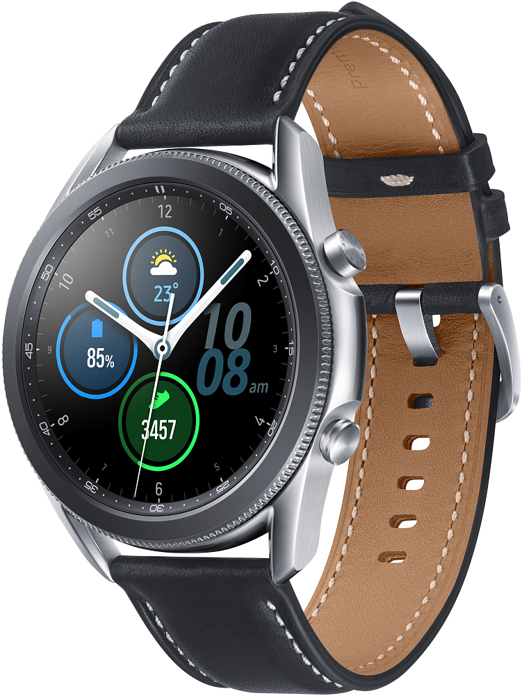Смарт-часы Samsung Galaxy Watch3, 45 мм серебро SM-R840NZSACIS, цвет серебристый - фото 2