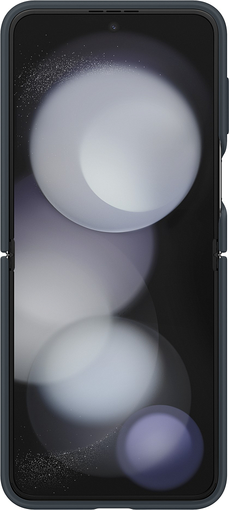 Чехол Samsung Silicone Case with Ring Z Flip5 темно-синий EF-PF731TNEGRU - фото 3