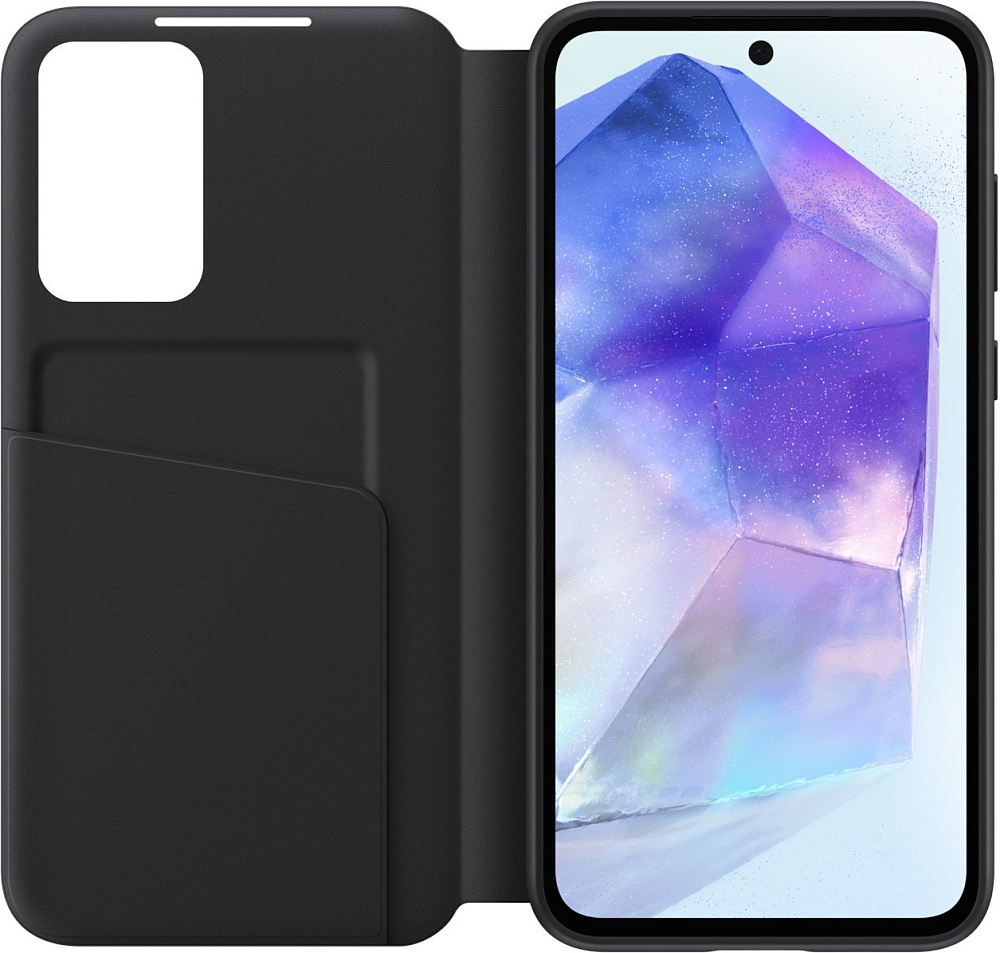Чехол-книжка Samsung Smart View Wallet Case Galaxy A55 черный EF-ZA556CBEGRU - фото 3