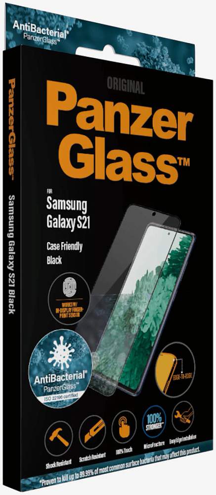 Защитное стекло PanzerGlass для Galaxy S21 черный 7256 - фото 4