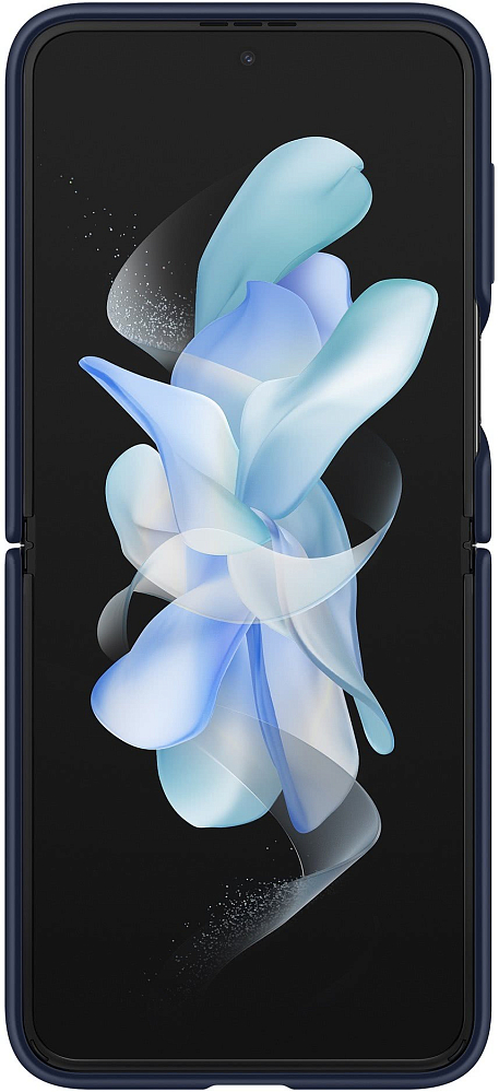 Чехол Samsung Silicone Cover with Ring для Z Flip4 темно-синий EF-PF721TNEGRU - фото 3