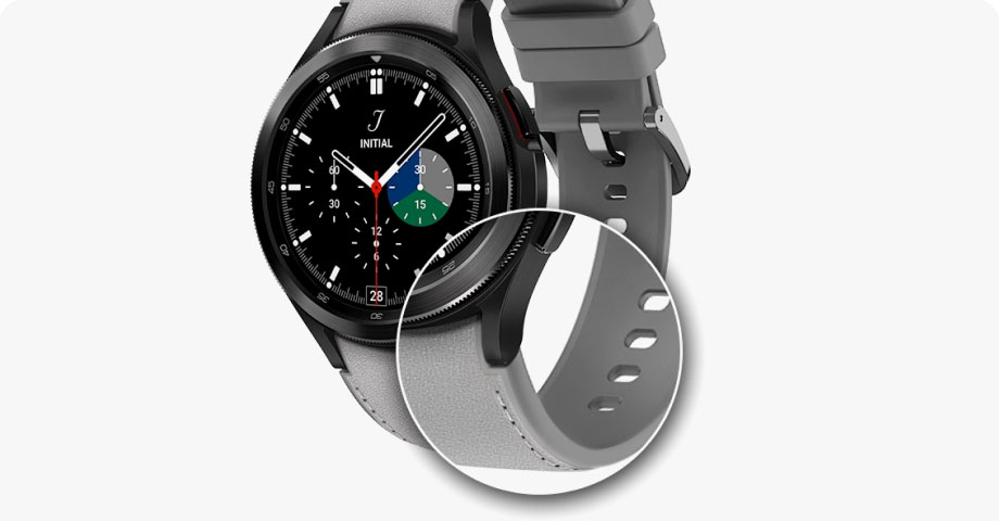 Samsung Galaxy Watch6 D Buckle Hybrid Eco Leather Band M